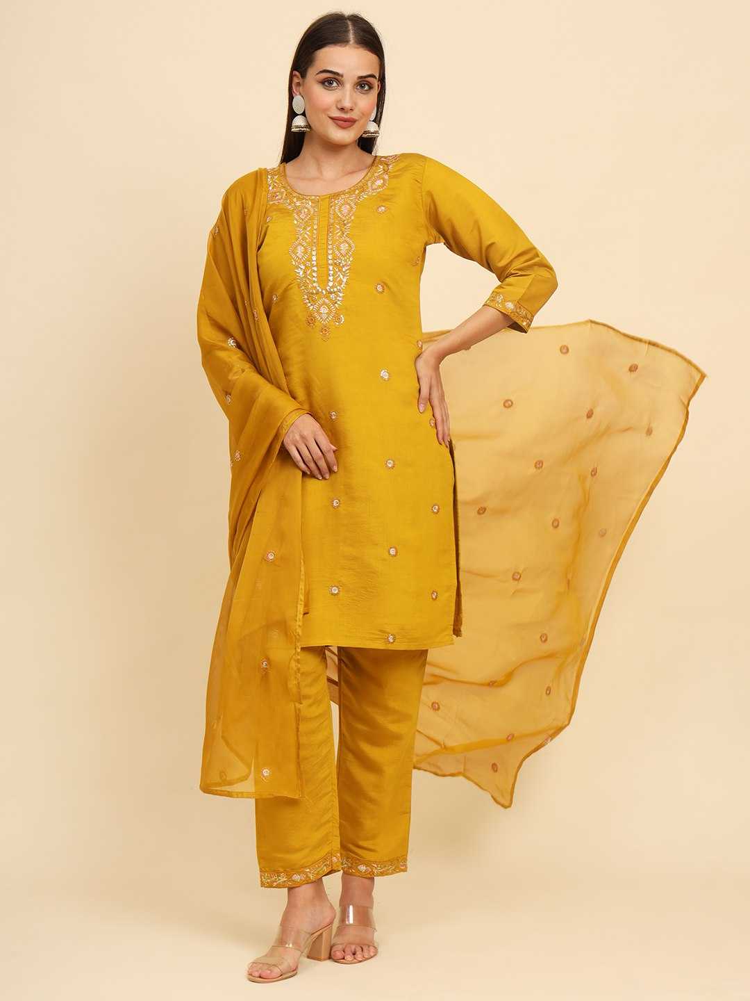 Muslin Silk Rin188 Rangrasiya Suits & Dresses  Ladies Silk Embroidered Long Kurtis Silk Suits