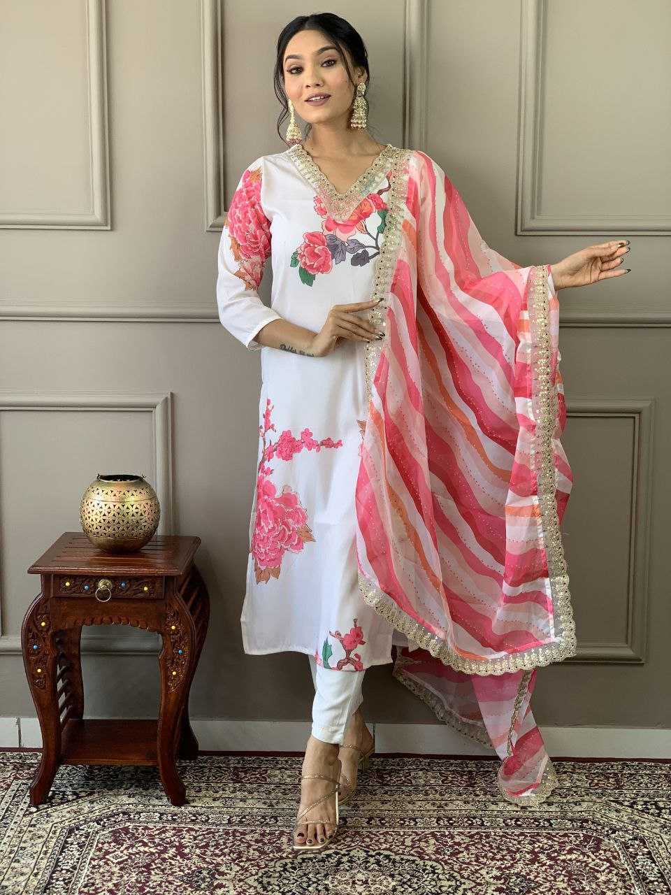 Muslin Smc 454 Suits & Dresses  Ladies Printed Dresses Suits E