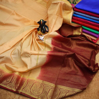 Mysore Silk Rin166 Rrw22 Silk Sarees  Mysore Silk Soft Silk Crepe Silk Sarees