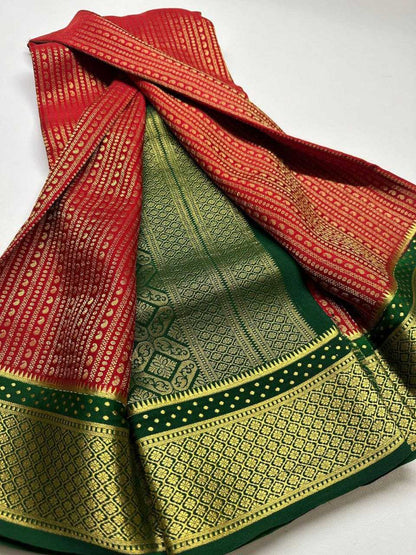 Mysore Silk Rri Brocade  Sarees