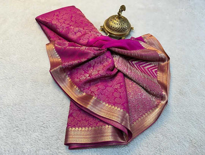 Mysore Silk Rrw Brocade Sarees  Mysore Silk Traditional Soft Silk Sarees