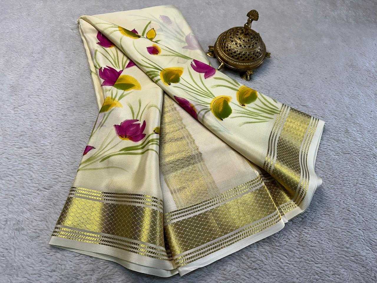 Mysore Silk Rrw Fresh Silk Sarees  Soft Silk Tussar Silk Mysore Silk Sarees