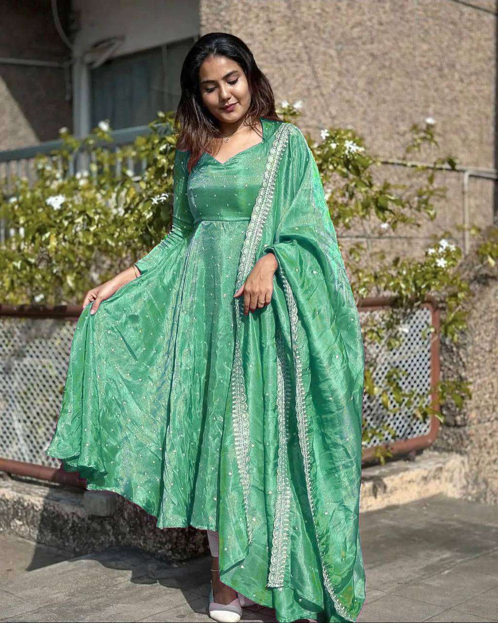 Net Kesh141 1062 Gowns  Embroidery Anarkali Long Net Gowns