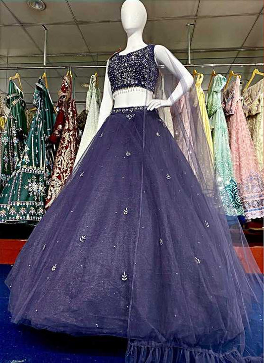 Net Kpd 11 Lehengas  Designer Fancy Net Fancy Lehengas