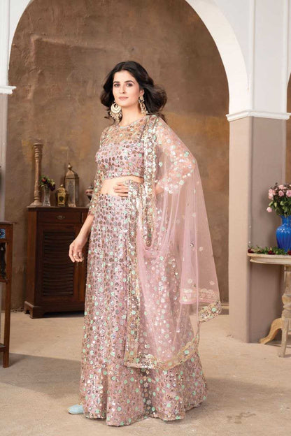 Net Rhc 965 Lehengas  Fancy Net Fancy Lehengas