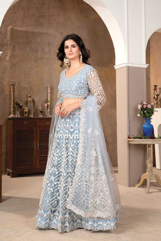 Net Rhc 975 Lehengas  Fanct Net Lehengas