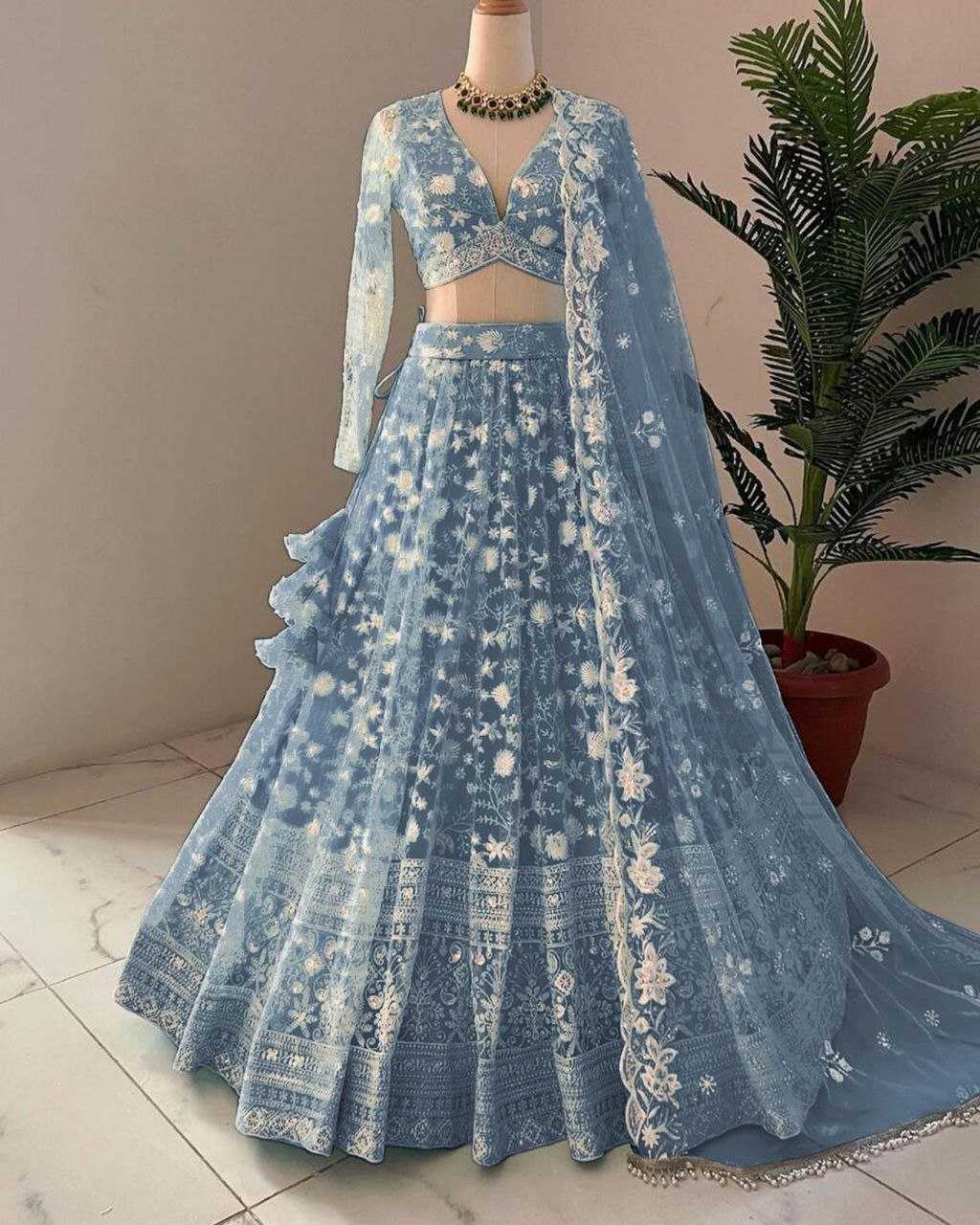 Net Rpdf 1092-B Lehengas  Fancy Net Fancy Lehengas