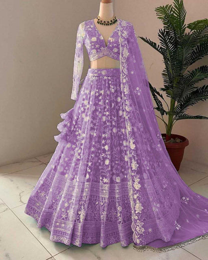 Net Rpdf 1092-B Lehengas  Fancy Net Fancy Lehengas