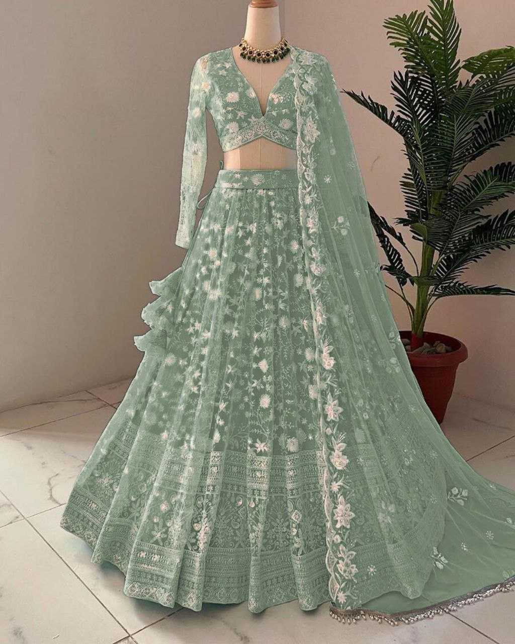 Net Rpdf 1092-B Lehengas  Fancy Net Fancy Lehengas