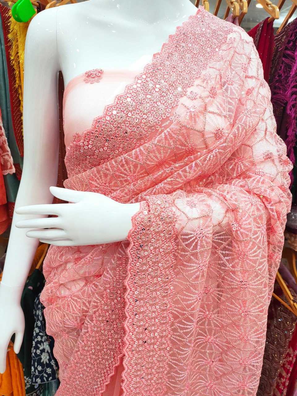 Net Rsrm 9519 Sarees  Party Wear Fancy Net Sarees