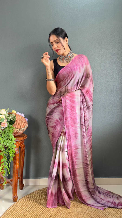 Nylon Rdm  Wear Sarees  Ready To Wear Fancy Pre Draped Sarees