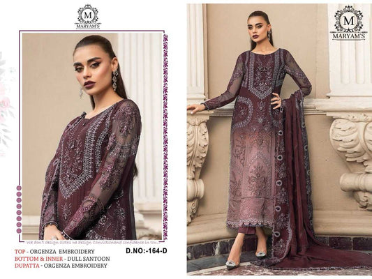 Organza Kal 164 Suits & Dresses  Unstitched Suits E