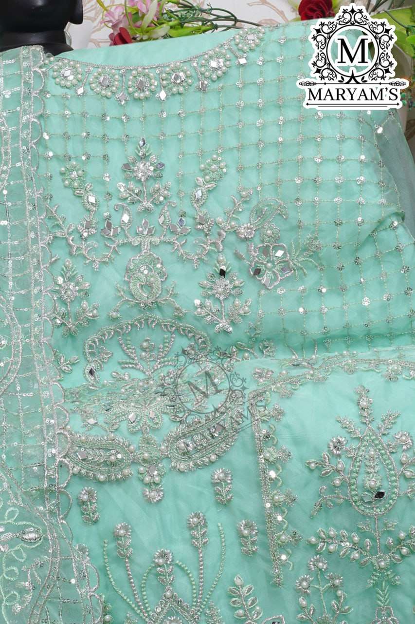 Organza Kal 165 Suits & Dresses  Unstitched Suits E