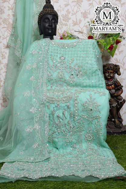 Organza Kal 165 Suits & Dresses  Unstitched Suits E