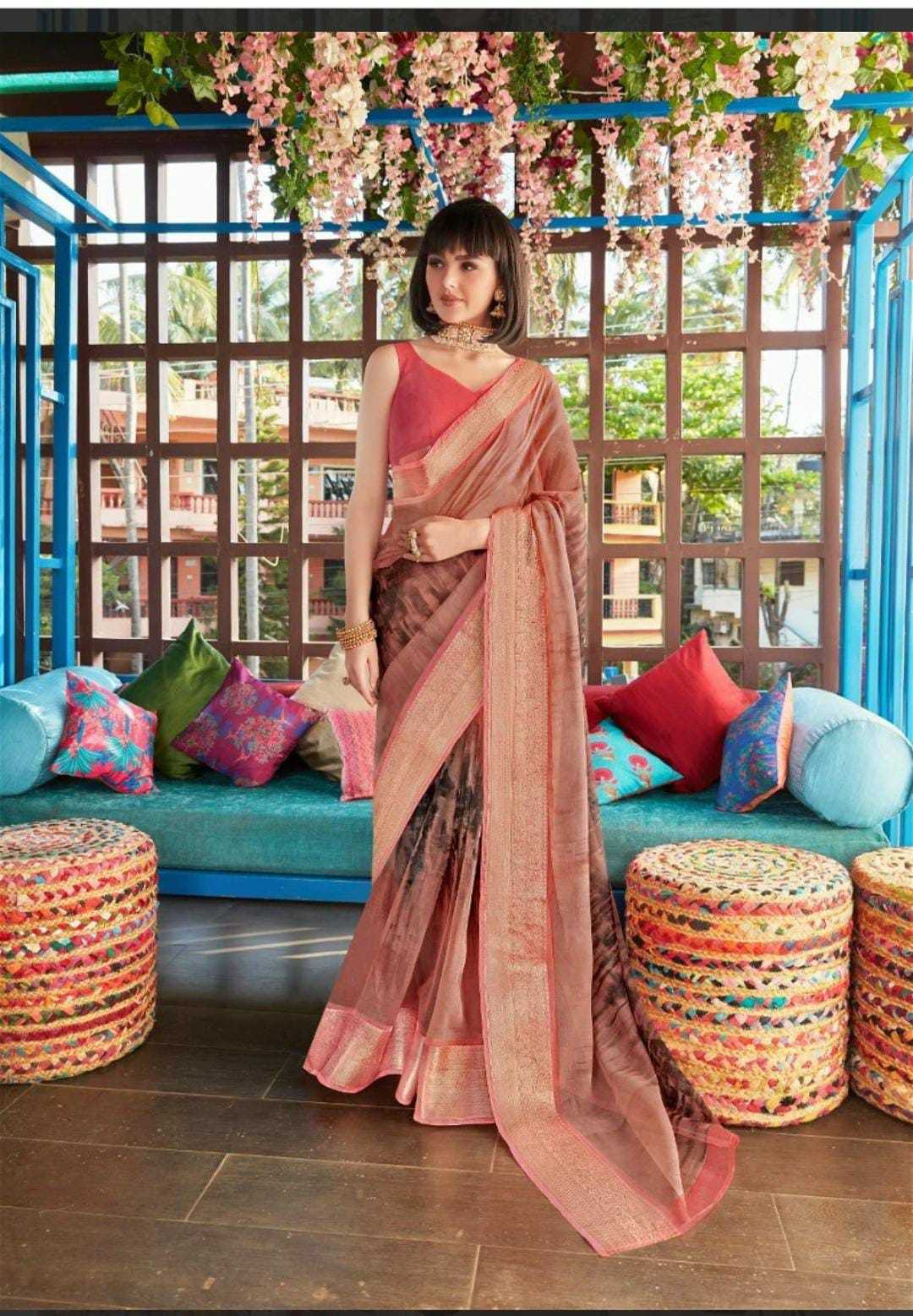 Organza Kesh203 Mtw07 Sarees  Organza Printed Ladies Sarees