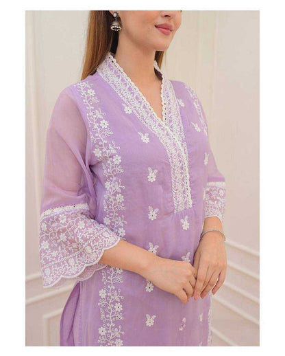 Organza Kesh211 Ldy21 Suits & Dreeses Islamic Clothing  Ladies Pakistani Embroidery Long Kurtis Suits