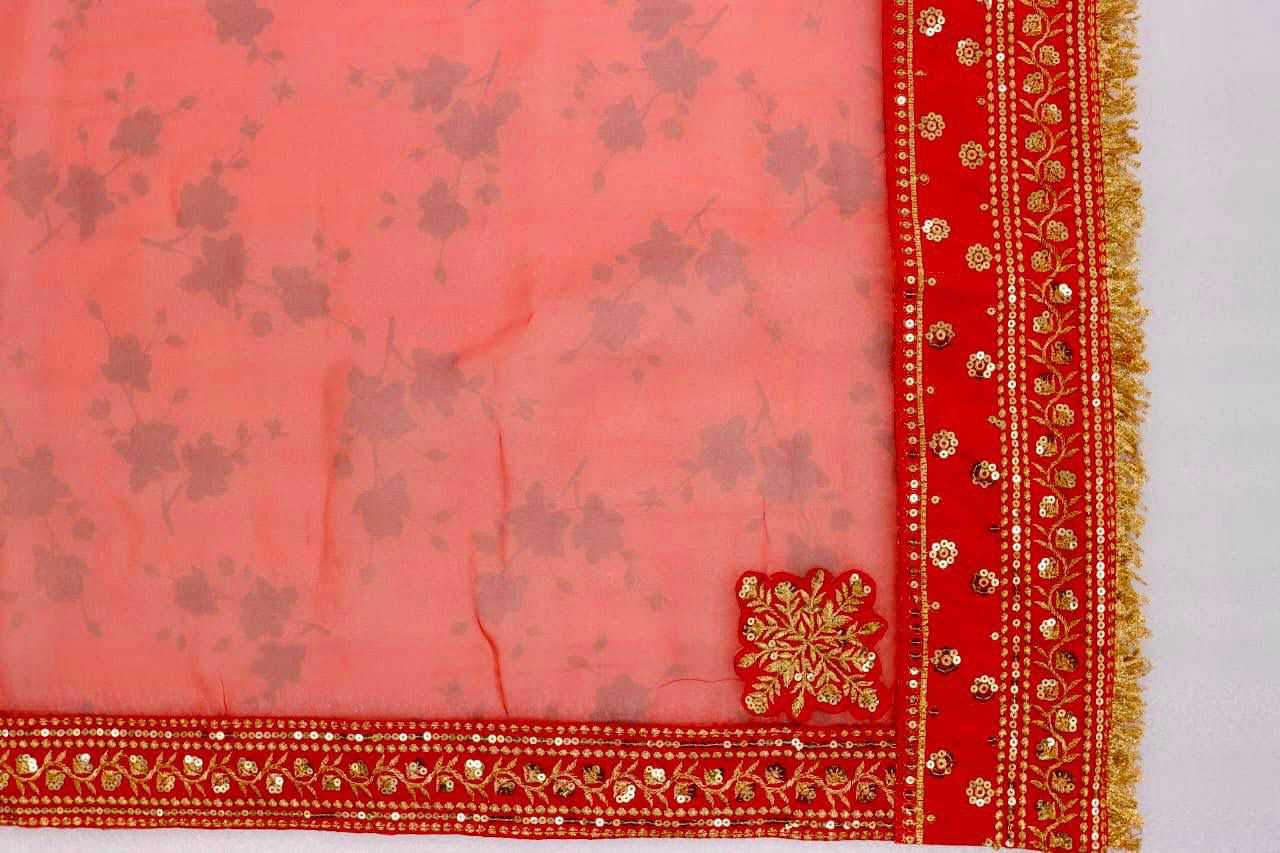 Organza Mpl Sobhagyawati Sarees  Organza Lace Border Sarees