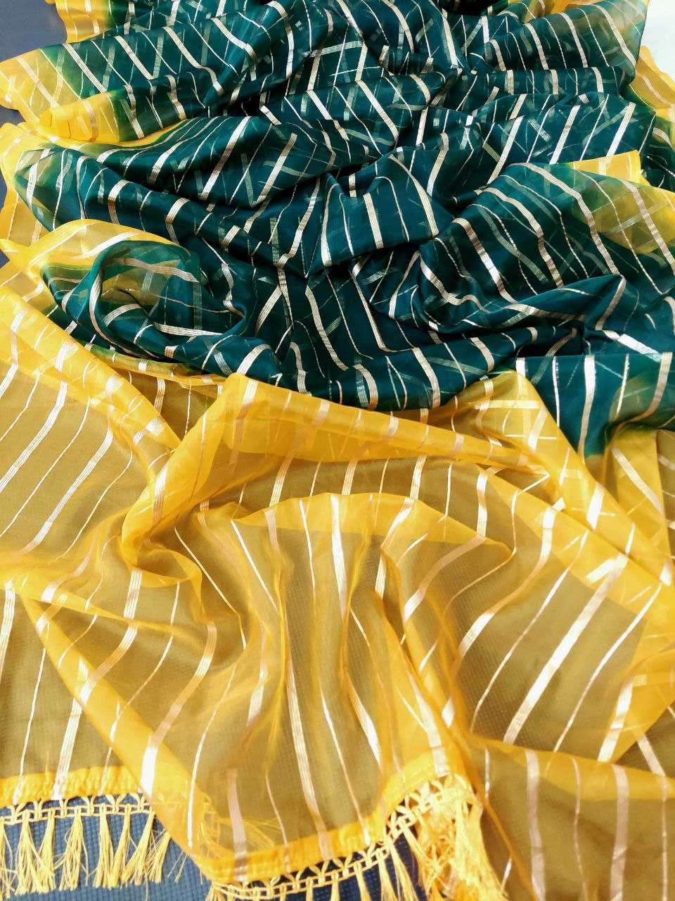 Organza Pvc Unstich Sarees