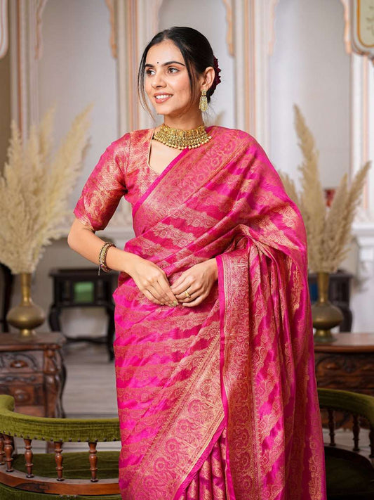 Organza Ral 1001 Sarees  Organza Party Wear Fancy Sarees