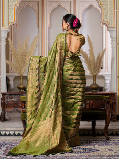 Organza Ral 1001 Sarees  Organza Party Wear Fancy Sarees