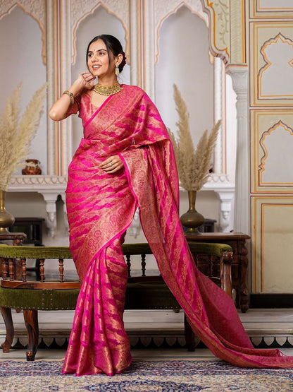 Organza Ral 1001 Sarees  Organza Party Wear Fancy Sarees