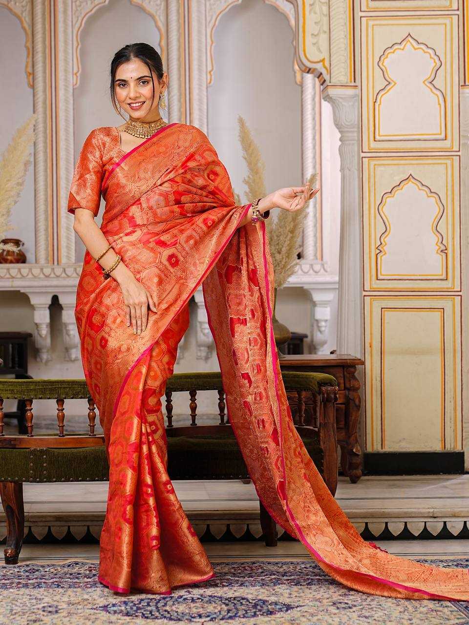 Organza Ral 1003 Sarees  Organza Fancy Ladies Sarees