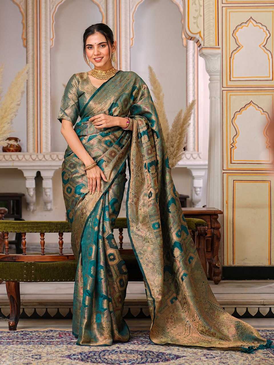 Organza Ral 1003 Sarees  Organza Fancy Ladies Sarees