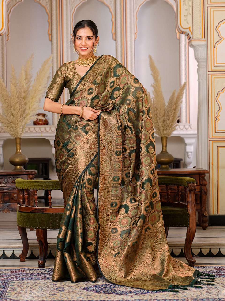 Organza Ral 1003 Sarees  Organza Fancy Ladies Sarees