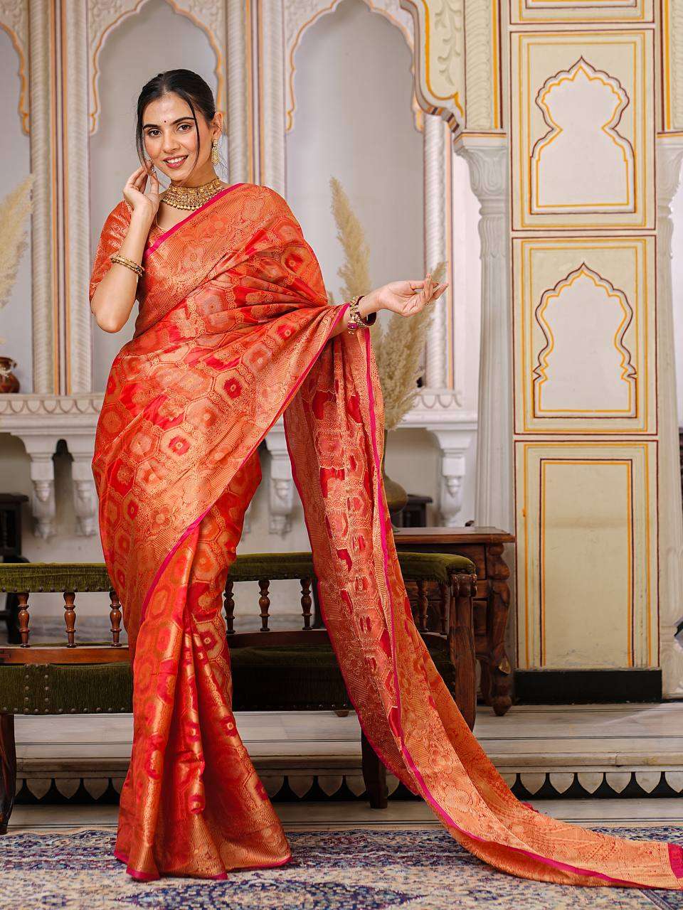 Organza Ral 1003 Sarees  Organza Fancy Ladies Sarees