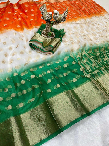 Organza Rdm 781 Sarees  Organza Indian Sarees  Lichi