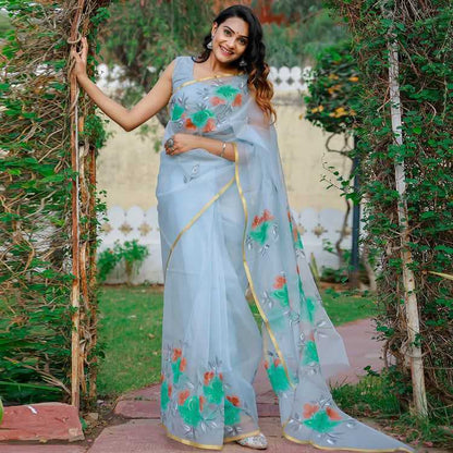 Organza Rdv 162  Sarees