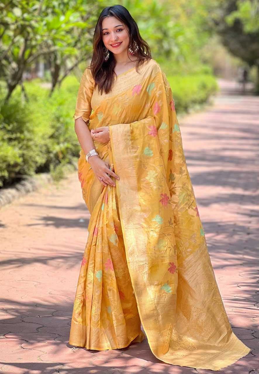 Organza Rew 2246 Sarees  Organza Ladies Sarees