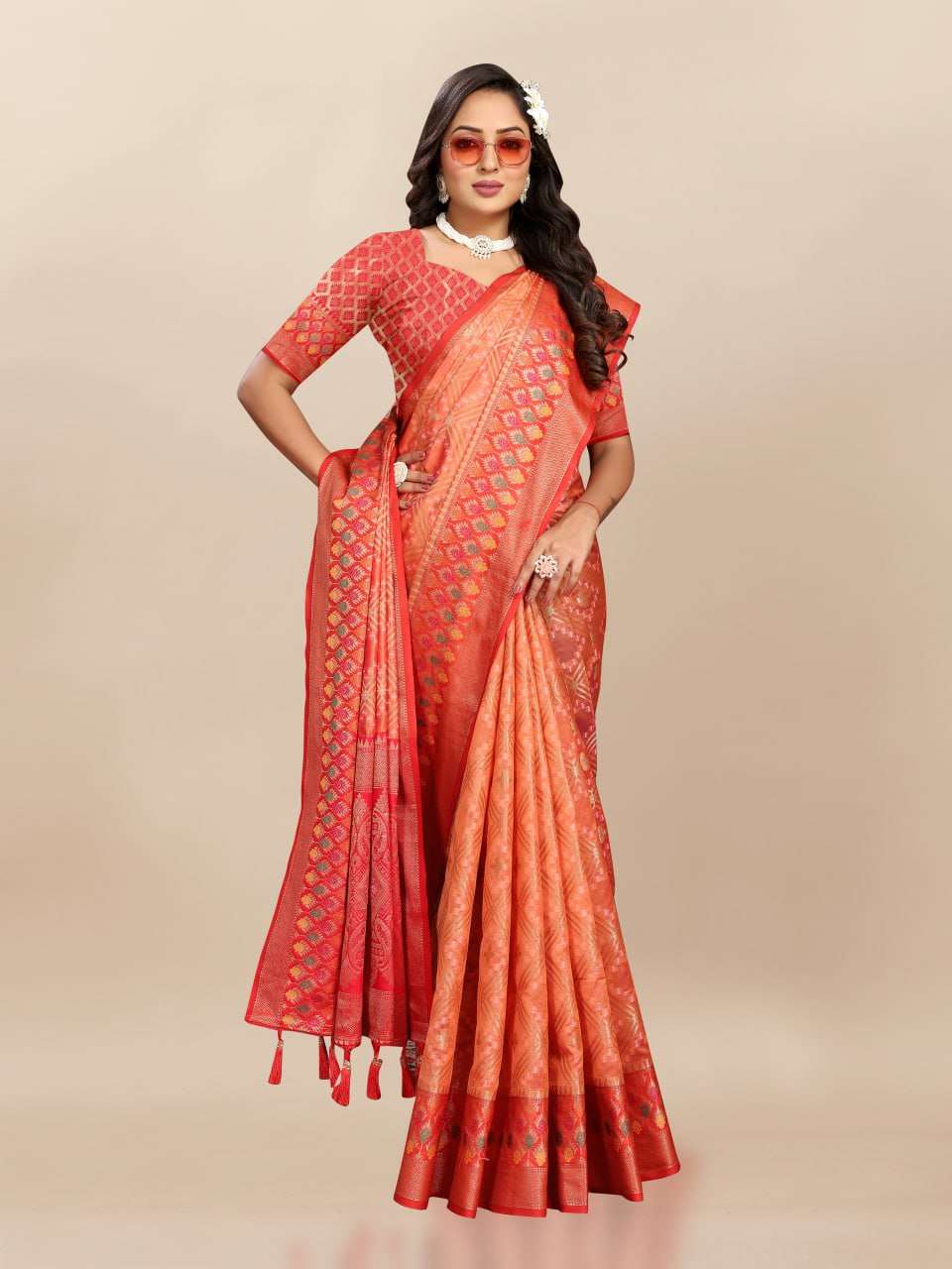 Organza Rmnx- 307  Sarees