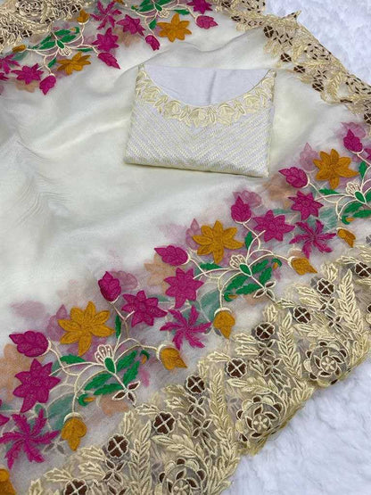 Organza Rmp  231  Saree