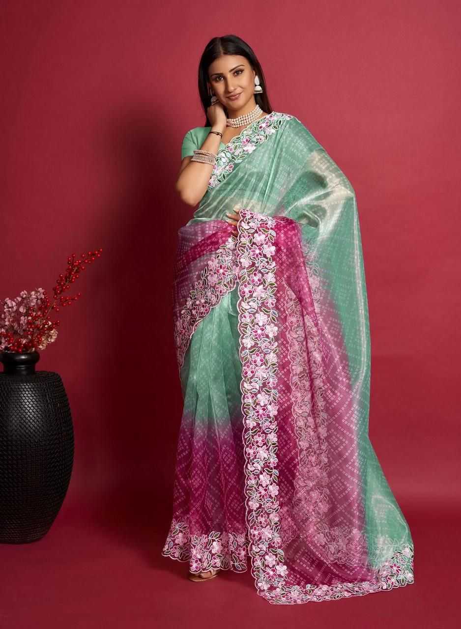 Organza Rrs Fresh  Saree