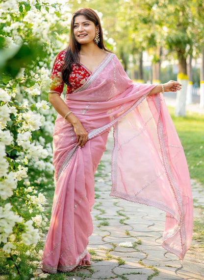 Organza Rrs Tone  Sarees