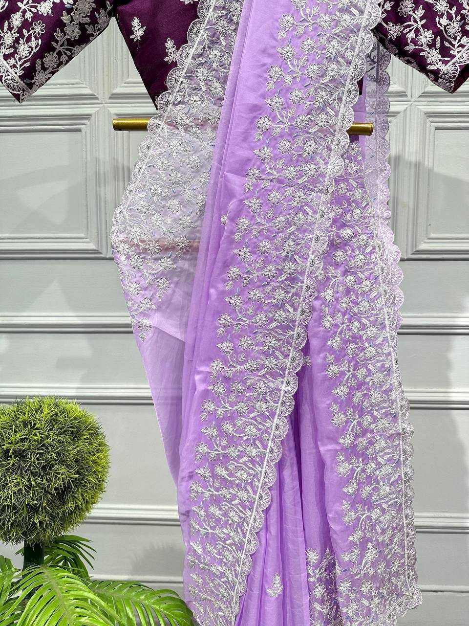 Organza Rst 441 Sarees  Organza Party Wear Fancy Sarees