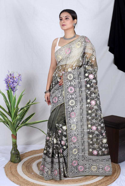 Organza  Sarees Rvsg  Aarya Lakhanwi  Saree