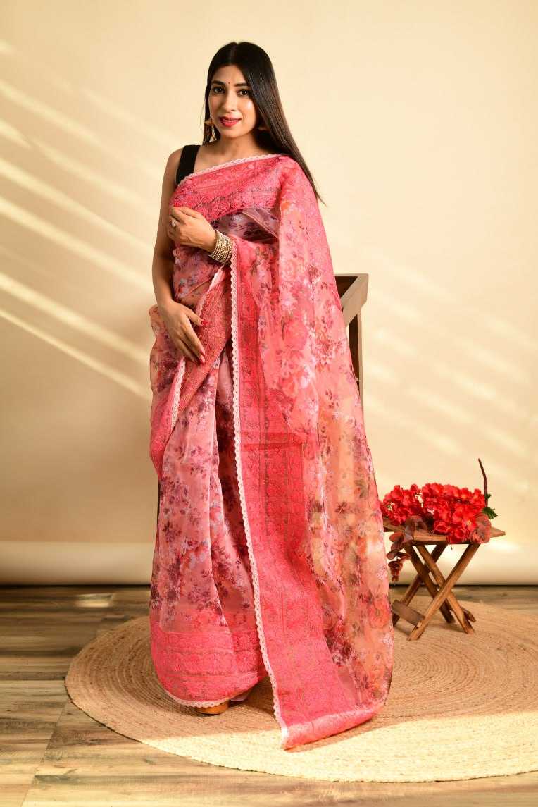 Organza  Sarees Rvsg Gunjan  Saree