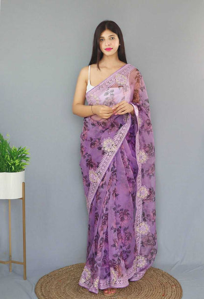 Organza  Sarees Rvsg  Man Mohini  Saree