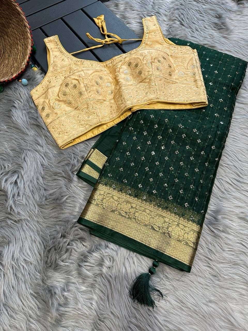 Organza Silk Kesh106 Kalawati Sarees  Organza Embroidered Zari Border Viscose Sarees