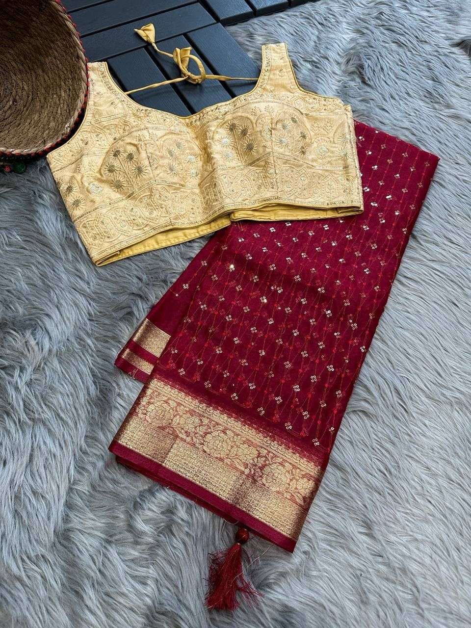 Organza Silk Kesh106 Kalawati Sarees  Organza Embroidered Zari Border Viscose Sarees