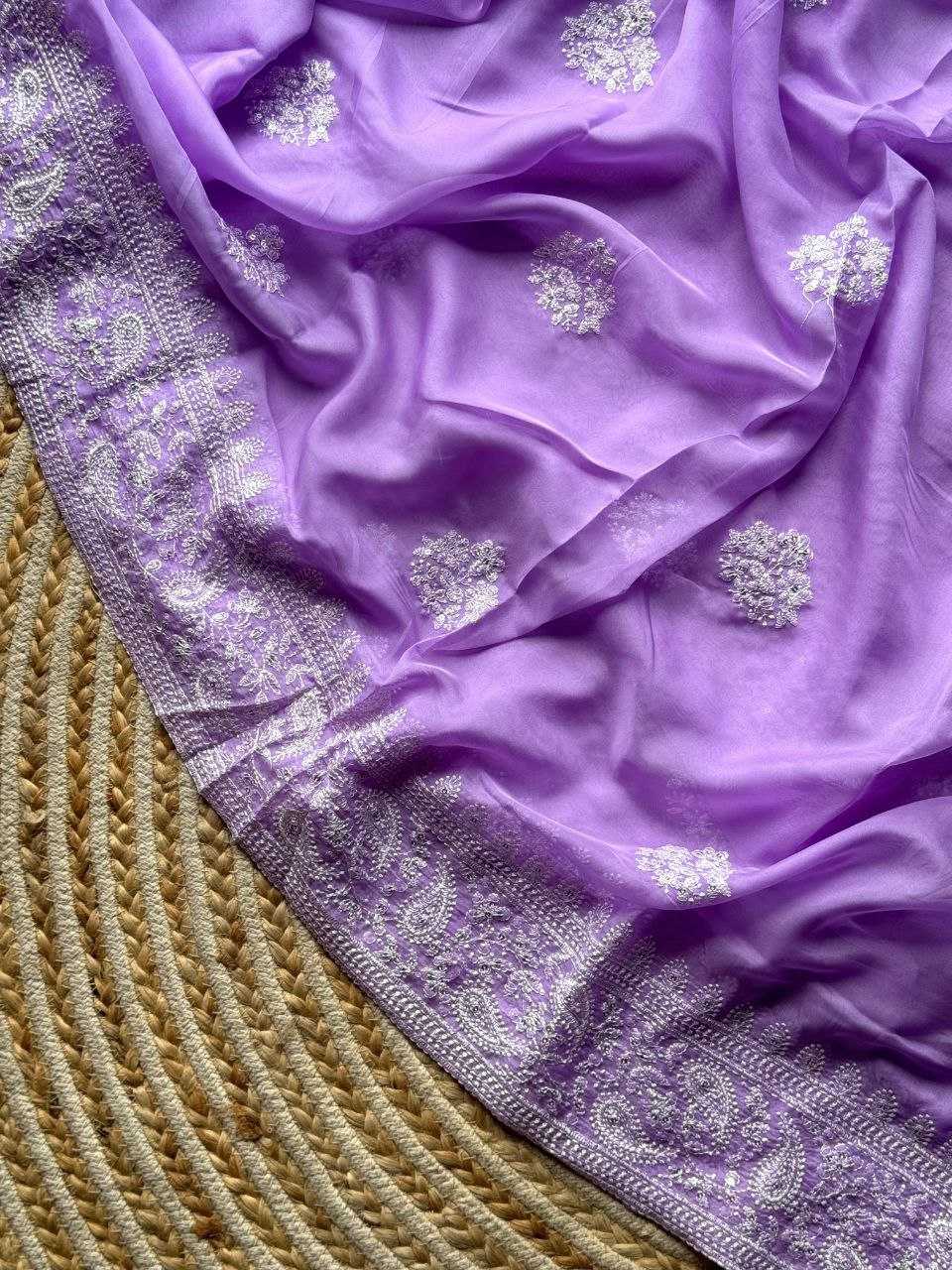 Organza Silk Kesh201 Butta-7 Sarees  Organza Fancy Work Butta Sarees