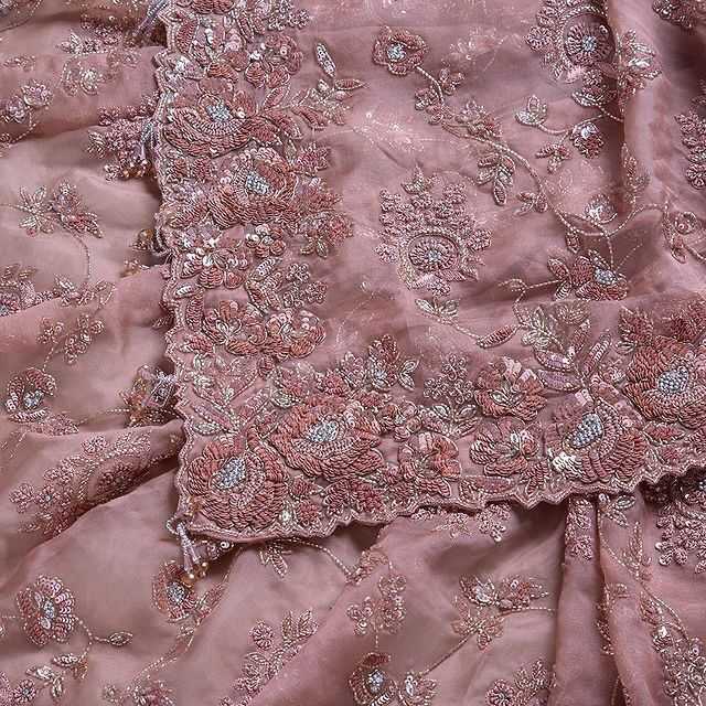 Organza Silk Ksb 01 Sarees  Organza Party Wear Embroidered Sarees