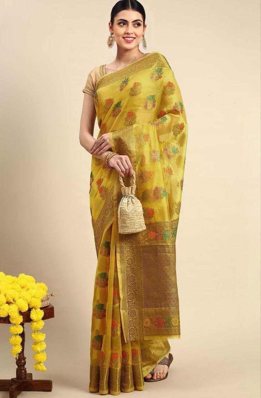 Organza Silk Pvc Multiple  Sarees