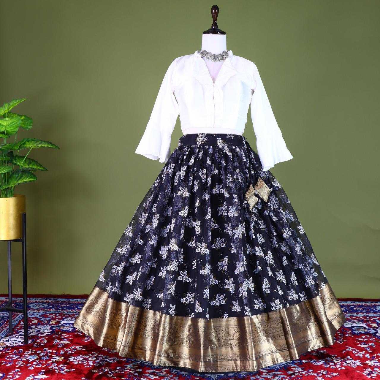 Organza Silk Rin119 7105 Lehengas  Silk Traditional Printed Lehengas