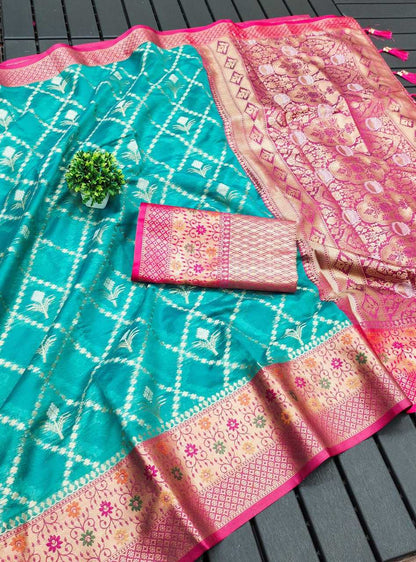 Organza Silk Rmnx Mahika Silk Sarees Organza Zari Border Sarees