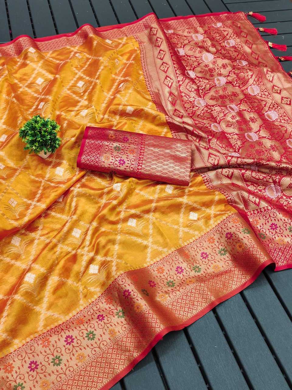 Organza Silk Rmnx Mahika Silk Sarees Organza Zari Border Sarees