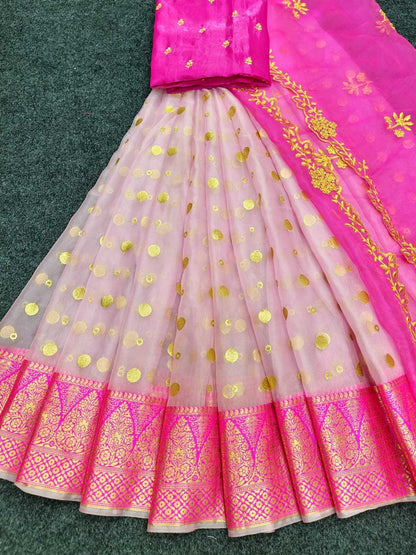 Organza Silk Rpvr Trend Lehengas  Traditional Lehenga E