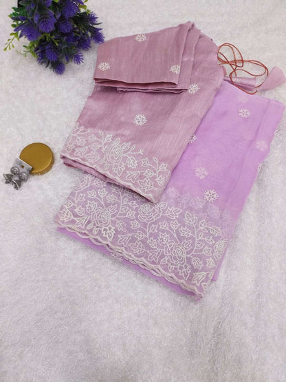 Organza Silk Syf 01 Sarees  Organza Fancy Embroidered Sarees